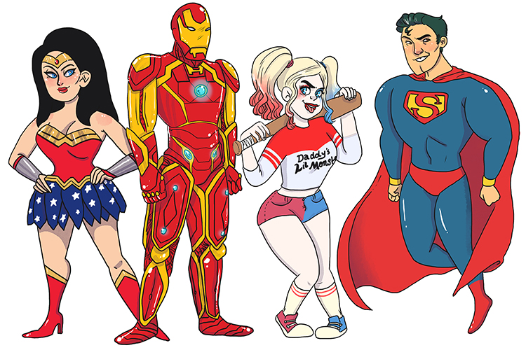 Coming to this year’s comic convention will be Wonder Woman, Iron Man, Harley Quinn and Superman. 